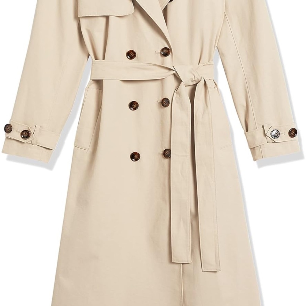 The Drop Hummus Colored Trench Coat - Picture 3 of 6
